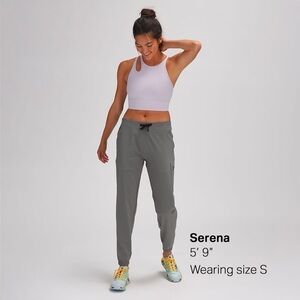 Backcountry Pants Womens Small Petite Gray Hiking Outdoor Joggers On the Go 2.0
